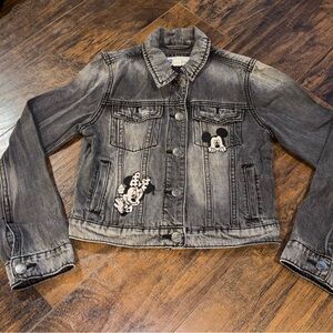 GAP Kids x Disney Mickey Mouse Minnie Mouse Denim Jacket Size Large